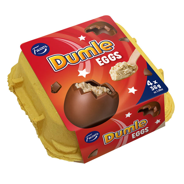 Dumle Mousseägg 4-pack  144g - Fazer Store