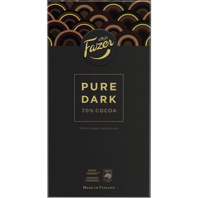 Fazer Pure Dark 70 % Cocoa mörk choklad 95 g 