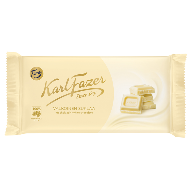 Karl Fazer Vit choklad 131 g - Fazer Store
