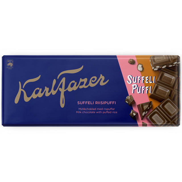 Karl Fazer Suffeli rispuffar 198 g chokladkaka - Fazer Store