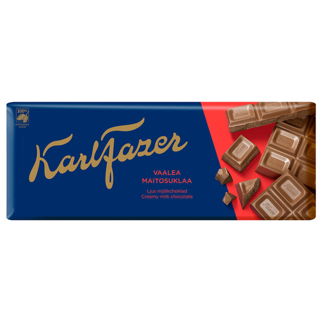 Karl Fazer Ljus mjölkchoklad 200 g - Fazer Store