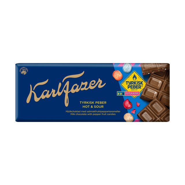 Karl Fazer Tyrkisk Peber Hot&Sour chokladkaka 180g - Fazer Store