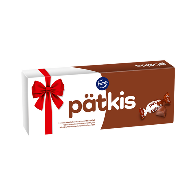 Pätkis chokladpralin i ask med rosett 295g