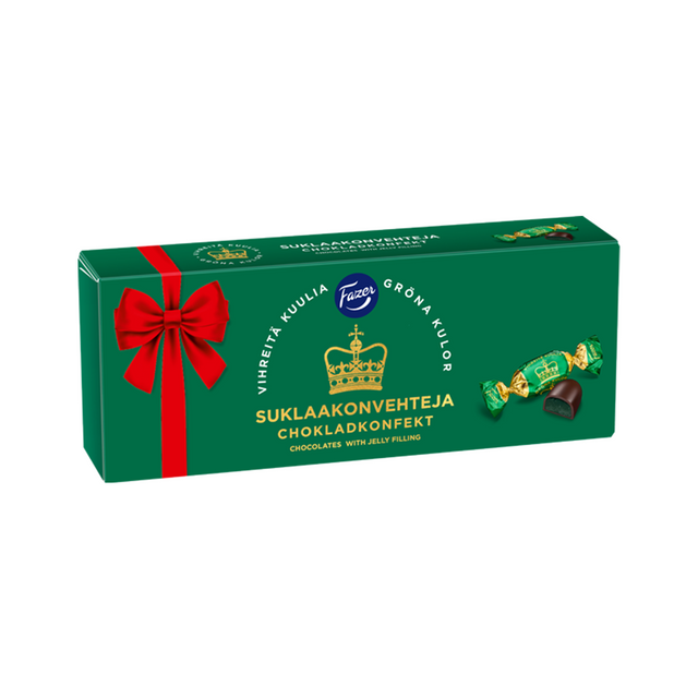 Gröna Kulor chokladpraliner 295g i julask