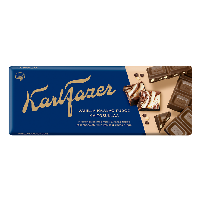 Karl Fazer Vanilj & kakao fudge chokladkaka 180 g