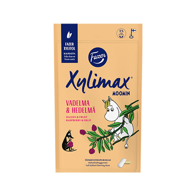 Xylimax Moomin hallon-frukt helxylitoltuggummi 100 g
