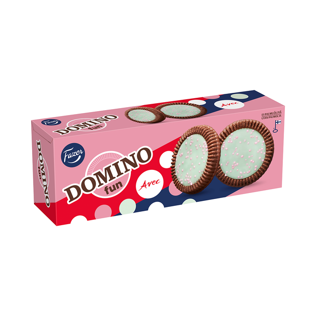 Domino Fun Avec delikatesskex 120g - Fazer Store