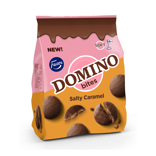 Domino Bites Salty Caramel delikatesskex 185g