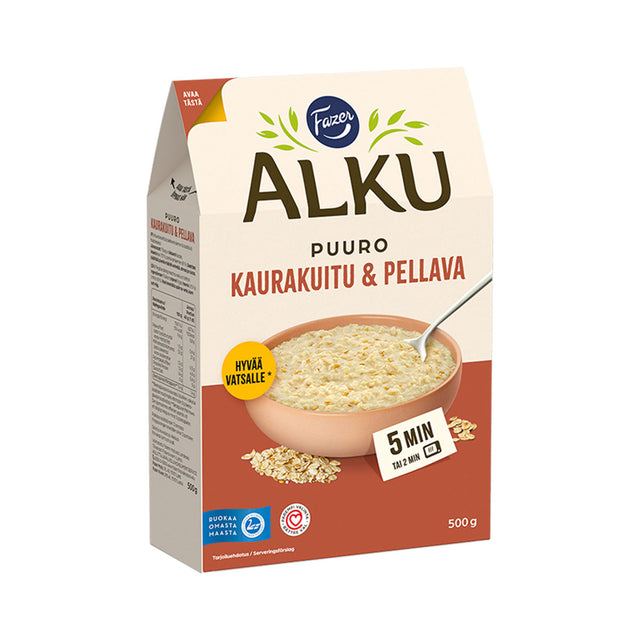 Fazer Alku Havrefiber & lin gröt 500 g - Fazer Store