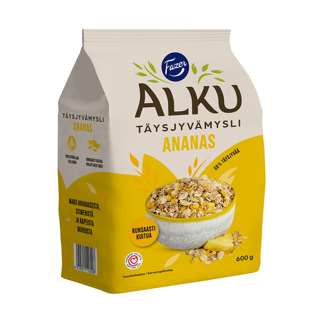Fazer Alku Ananas fullkornsmysli 600 g