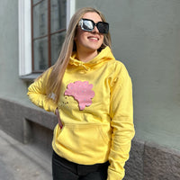 Carneval Prinsessa hoodie Gul