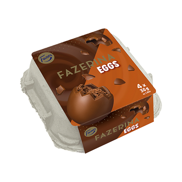 Fazerina chokladmousse ägg 4-pack, 144g