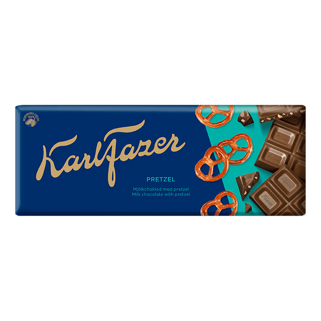 Karl Fazer Pretzel chokladkaka 180 g - Fazer Store