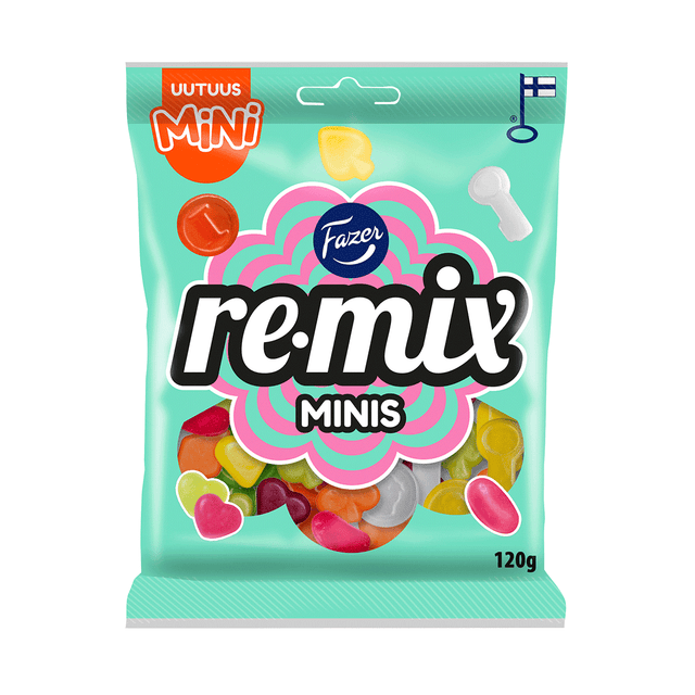 Remix Mini Minis godispåse 120g - Fazer Store