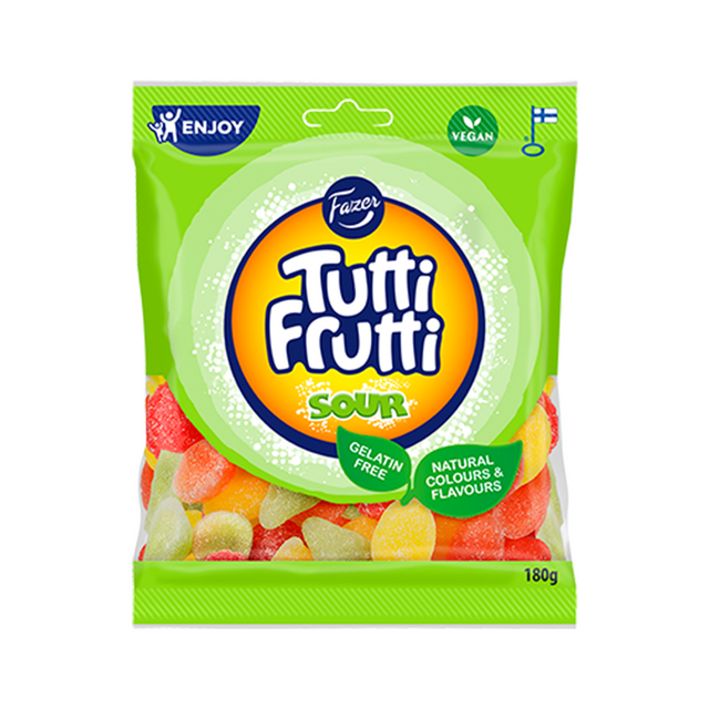 Tutti Frutti Sour 180 g godispåse