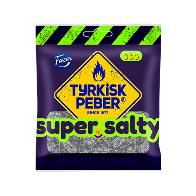 Tyrkisk Peber Super Salty salmiakpåse 80g