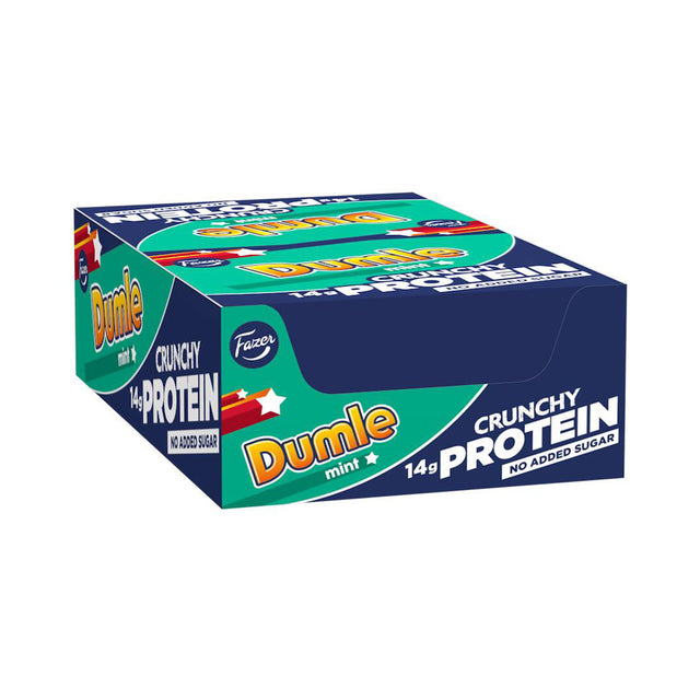 Dumle Mint Crunchy Protein stång 45g låda
