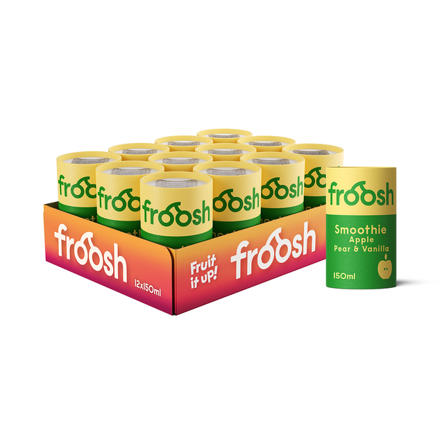 Froosh Smoothie Äpple, Päron & Vanilj 150 ml - låda