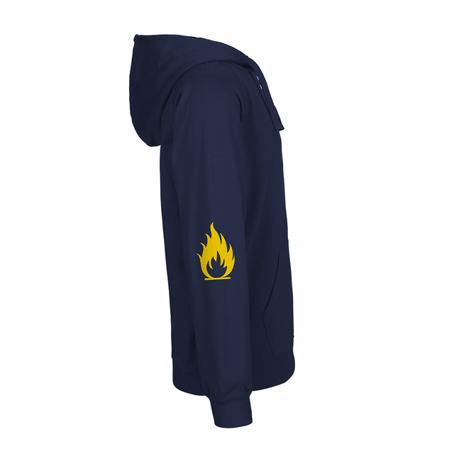 Tyrkisk Peber too hot to handle hoodie ärmar med flamma