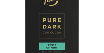 Fazer Pure Dark 70 % cocoa - Twist of Mint 95 g - Fazer Store