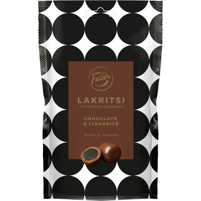 Fazer Lakritsi Chocolate & Liquorice 140 g - Fazer Store