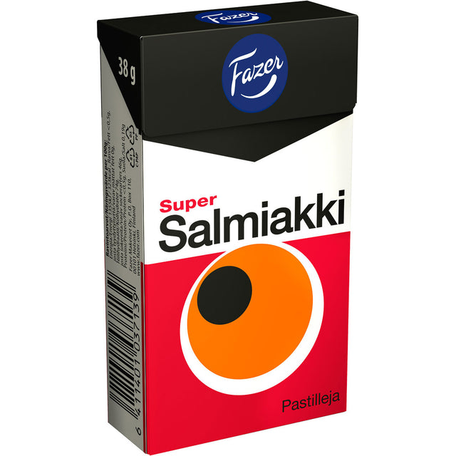 Super Salmiakki pastiller 38 g - Fazer Store