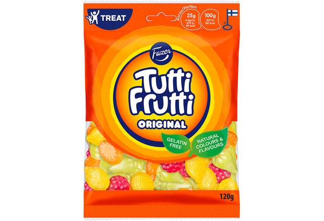 Tutti Frutti Original 120 g natural colours - Fazer Store