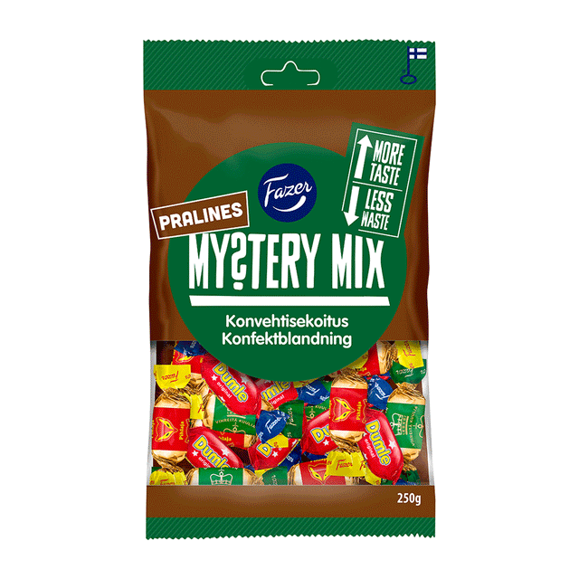 Fazer Mystery Mix Choco  chokladpralinpåse 250g - Fazer Store