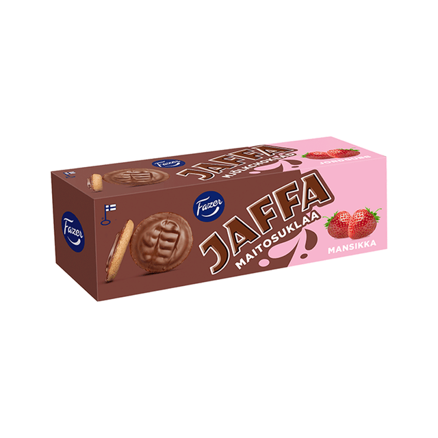 Jaffa Mjölkchoklad Jordgubbe 150g - Fazer Store