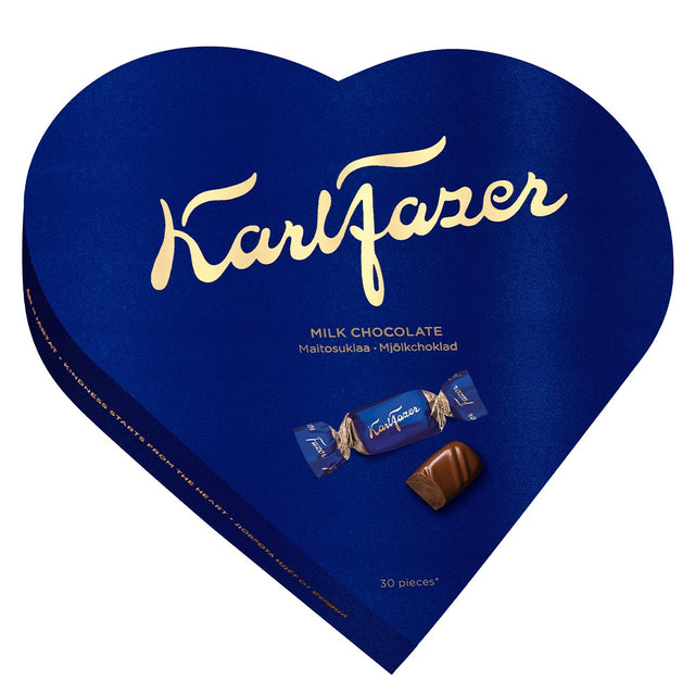 Karl Fazer Hjärta mjölkchoklad 225g - Fazer Store
