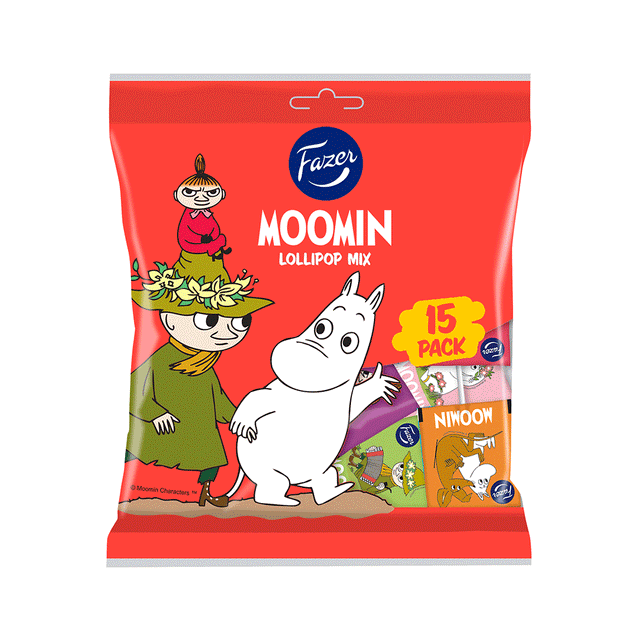 Moomin Lollipop Mix 120 g - Fazer Store