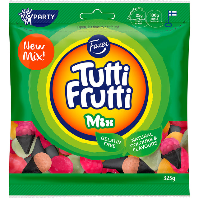 Tutti Frutti Mix natural 325 g - Fazer Store